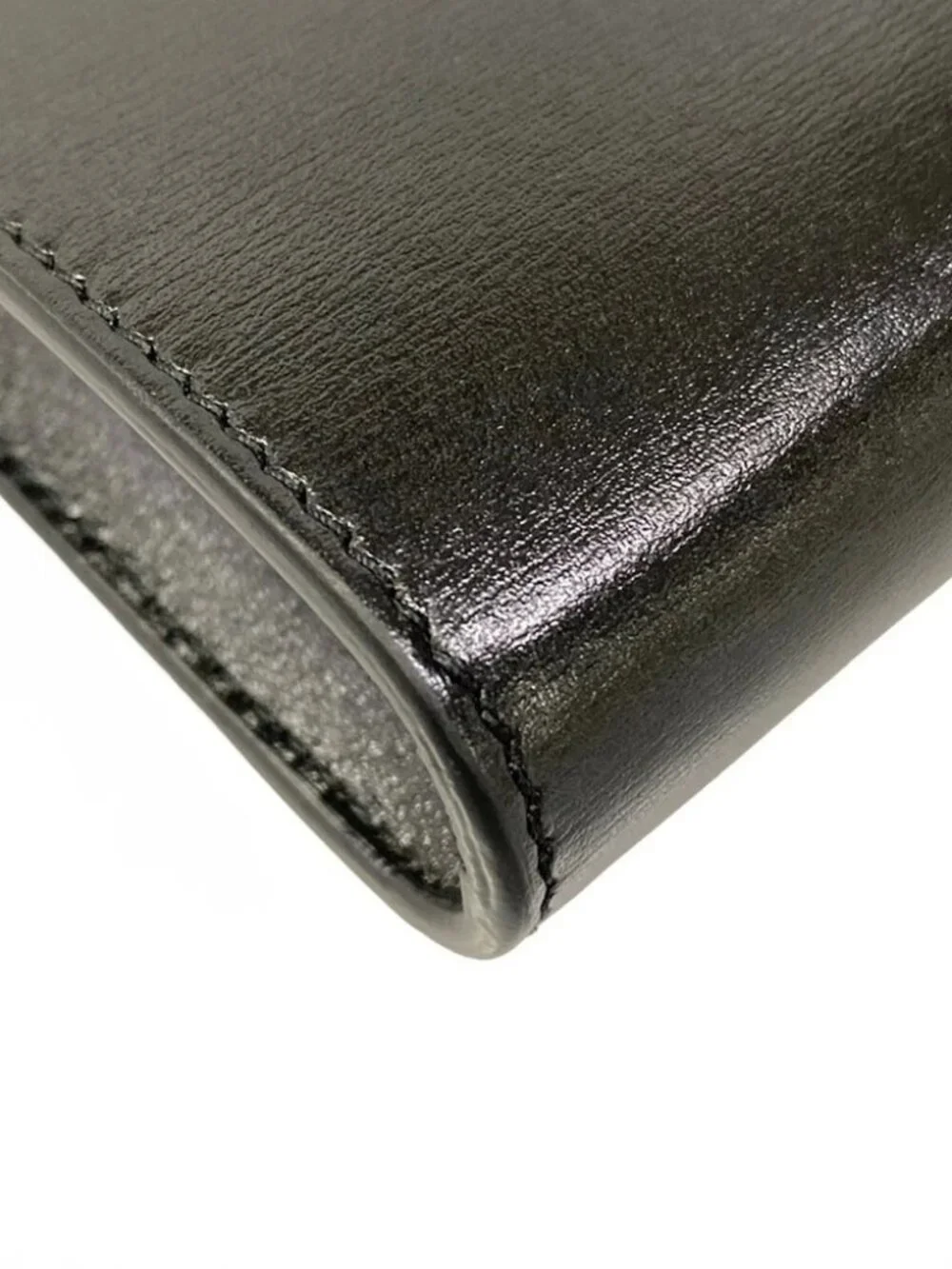 JIL SANDER TANGLE PHONE CASE Black Leather Shoulder Bag